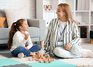 Child therapist and child