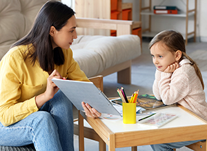 Psychologist providing gifted assessment for 8 year old girl